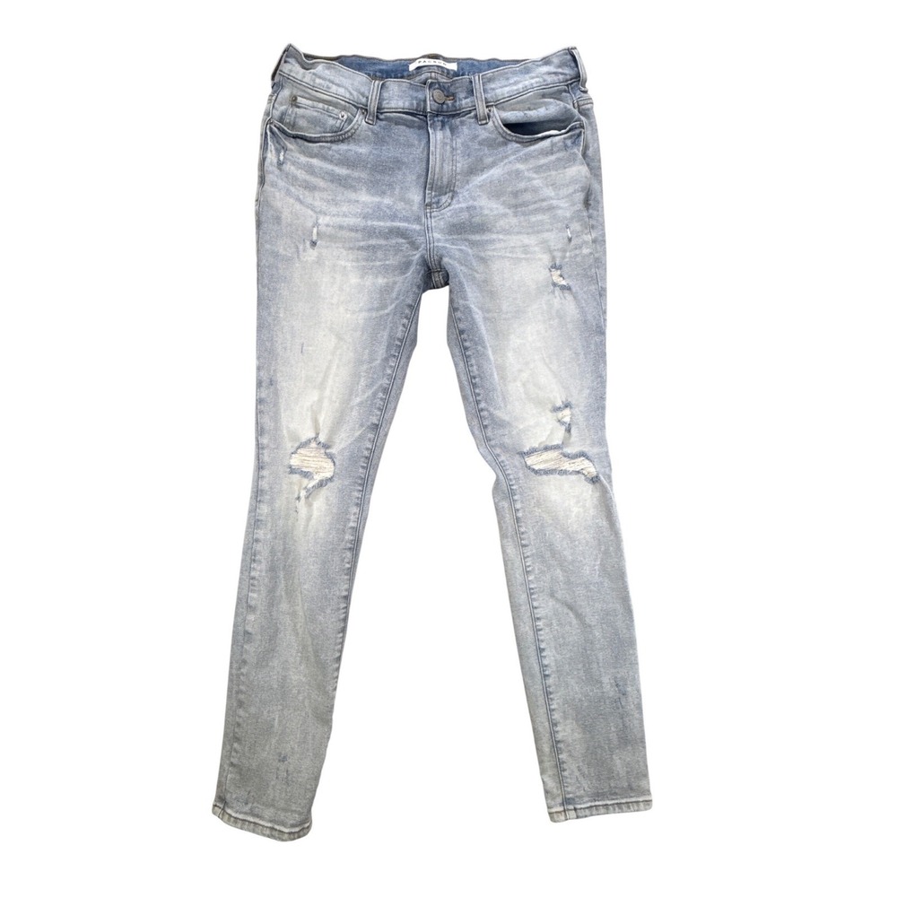 PacSun Stacked Skinny Distressed Light Wash Blue Jeans Mens 32x32 132SU205002PC